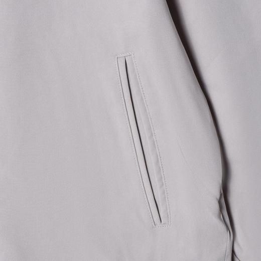 SDSA男装2026新款高贵轻奢翻领拉链哈灵顿夹克宽松纯色休闲上衣 商品图3