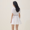 谜底V领连衣裙短袖2026夏季新品泡泡袖少女感编织腰带女262ML0530 商品缩略图2