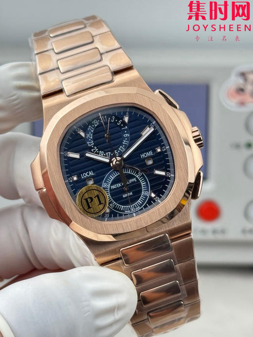 P1百达翡丽鹦鹉螺系列5990/1R 男士腕表 表径40.5mm 对版功能 商品图3