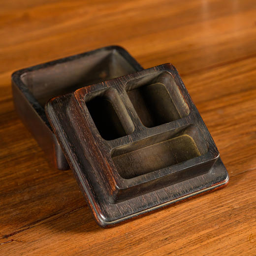 清	花梨木印章盒 商品图0