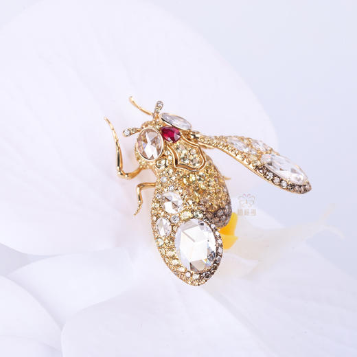 【携光而行】黄宝石飞蛾胸针金G2603110 商品图4