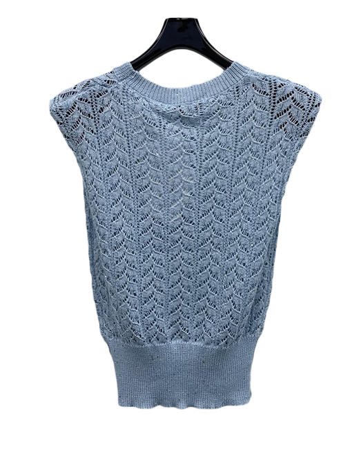 女款镂空垫肩针织背心la010 商品图1