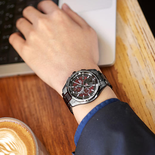 西铁城/CITIZEN光动能电波舒博™钛ATTESA高端限量款红月男士腕表BY1005-73Z 商品图8