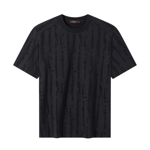 【老虎图案】柒牌短袖T恤2026夏季新款圆领棉涤提花肌理休闲上衣 130T71680 商品图4