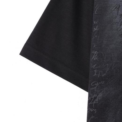 SDSA男装2026新款高贵轻奢美式撞色凌乱字母圆领短袖T恤百搭休闲 商品图3