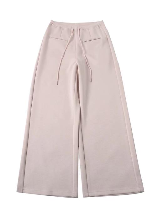 F040303夏薄款新款高腰设计感宽松莫代尔垂感直筒休闲裤女长裤 商品图2