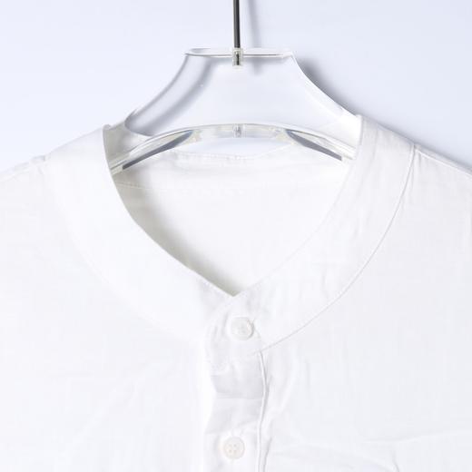 SDSA男装2026新款高贵轻奢潮牌复古亨利领宽松长袖衬衫 商品图1