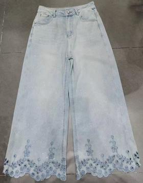 【门店同款】ENJOY夏季重工艺烫钻九分裤 163596574