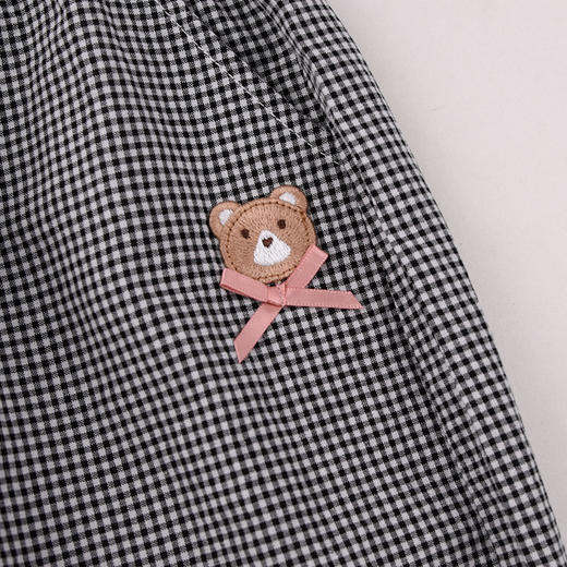 棉果果夏季新品女童格子梭织九分裤M222208426322 商品图2