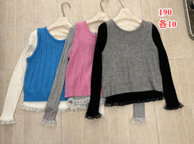 【门店同款】ENJOY春季下摆蕾丝两件套 161893866