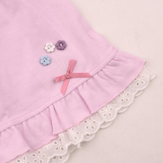 棉果果夏季新品女童纯棉针织短裙M222210426320 商品图2