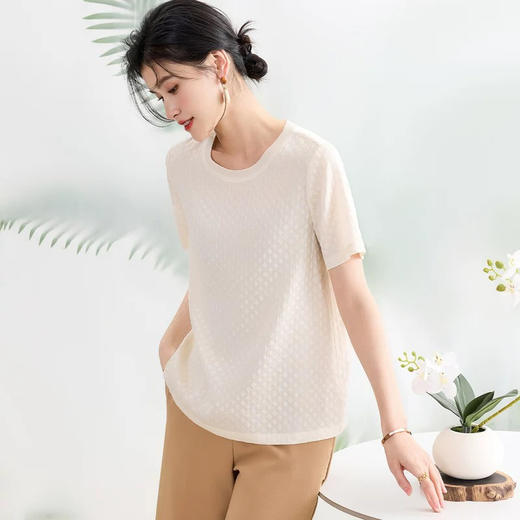 3F尘选桑蚕丝上衣 商品图0