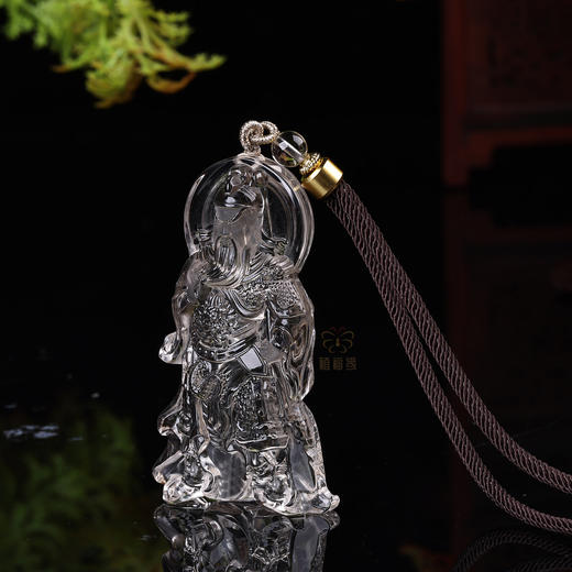 【忠义】白水晶关公坠大ZX2603073 商品图1