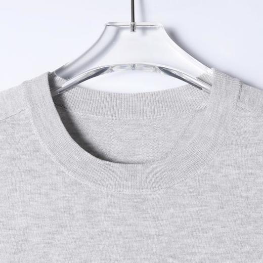 SDSA男装2026新款轻奢老钱风假口袋提花针织纯色圆领短袖T恤百搭 商品图1