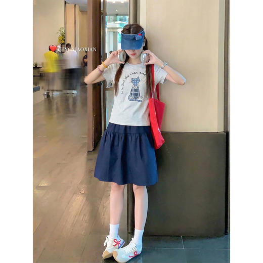 <曾小咸推荐>4.4现货秒杀 ！微信超特价！韩系小猫印花正肩短袖 日常119.99 立减60 秒杀59.99！！ 商品图3