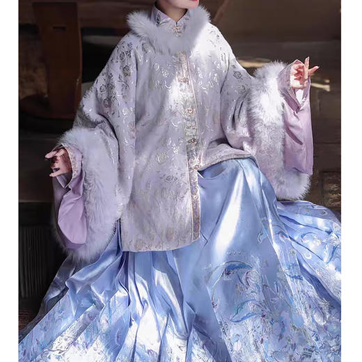 裁缝学苑AS651新款汉服女明制花昭君袄古装风套装纸样女装三件套样板图纸 商品图3