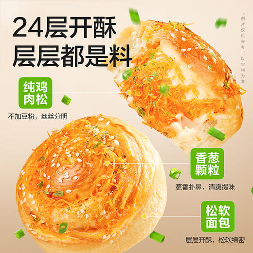 【限时一口价19.9元】香葱肉松卷800g 商品图2