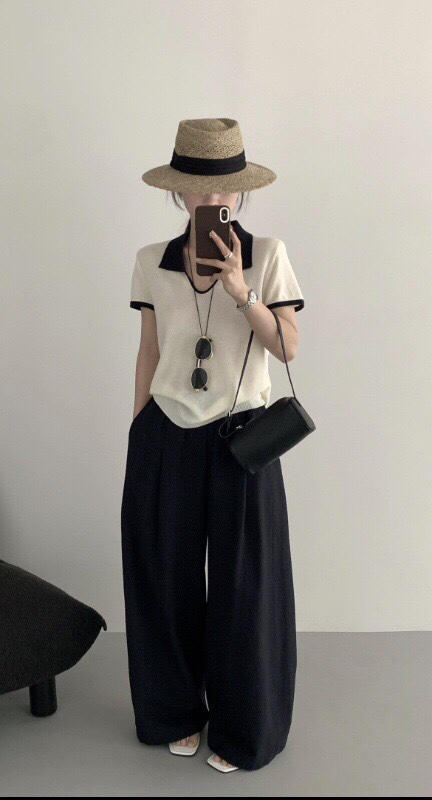 DYJ5609149亚麻翻领短袖衫 商品图0