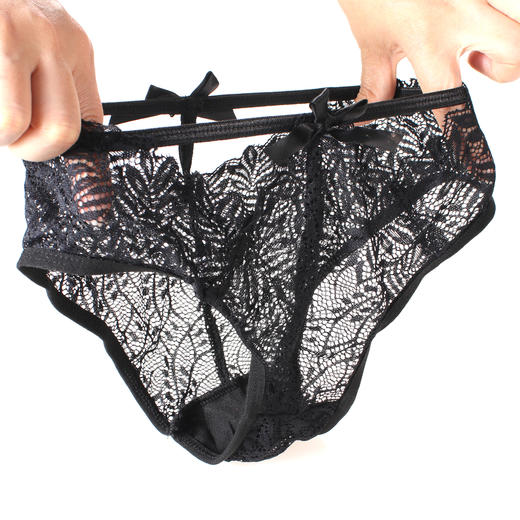 漫渺腰带法式性感透明诱惑蕾丝内裤女镂空舒适三角裤情趣内衣新款 商品图8