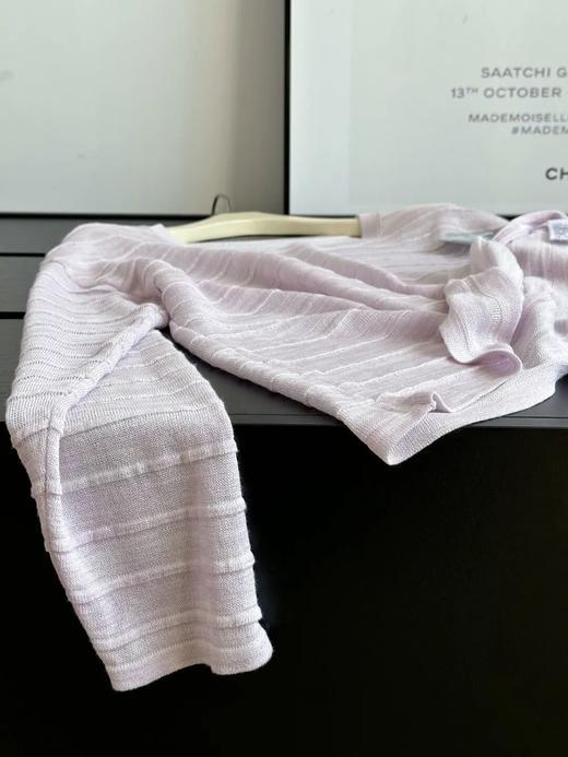 Sonia life竹节麻长袖针织罩衫，自带精致层次，背影也能细节感满满 商品图8