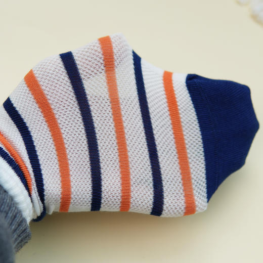 【6双6折】【32-35码】大童AB版条纹袜子网面童运动袜精梳棉袜【2双装】【2613208】 商品图2
