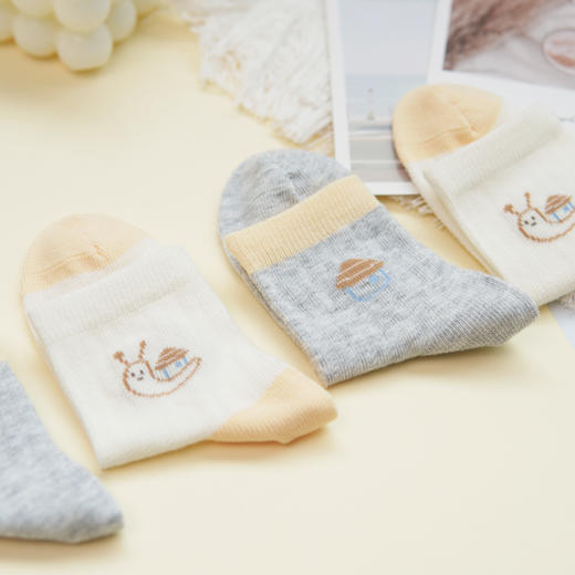 【6双6折】【3-5岁】小童卡通网面精梳棉袜春夏薄袜【2双装】【2613202】 商品图2