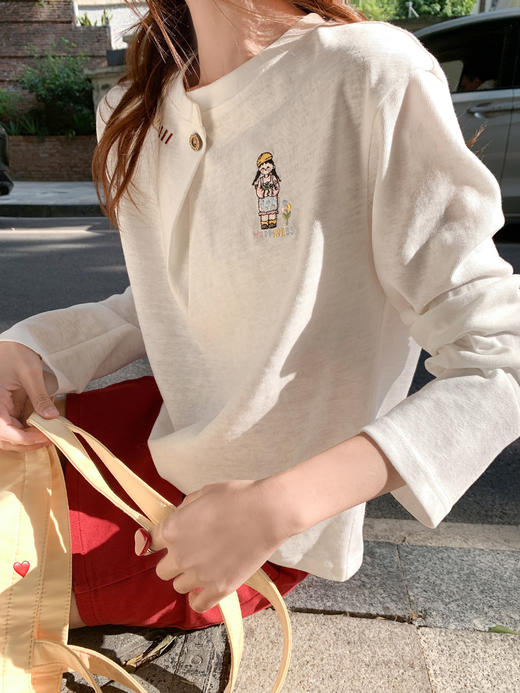 <曾小咸推荐>4.4现货秒杀 ！微信超特价！韩系刺绣打底衫 日常139.99 立减80 秒杀59.99！！ 商品图10