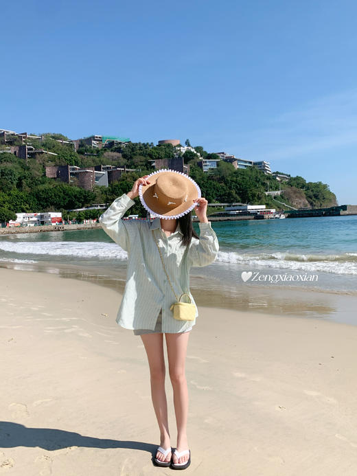 <曾小咸推荐>4.5现货秒杀 ！微信超特价！韩系条纹翻领衬衫 日常159.99 立减80 秒杀79.99！！ 商品图11