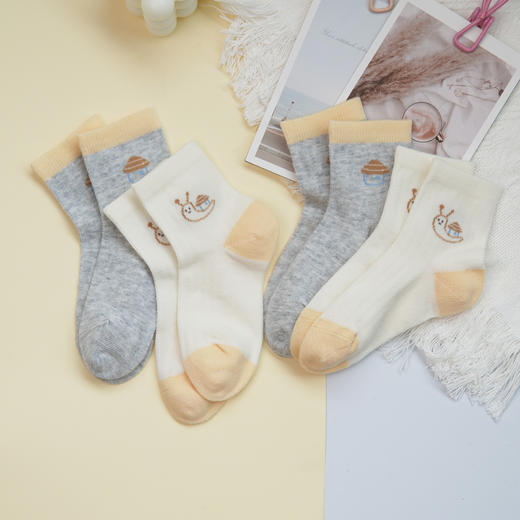【6双6折】【3-5岁】小童卡通网面精梳棉袜春夏薄袜【2双装】【2613202】 商品图1