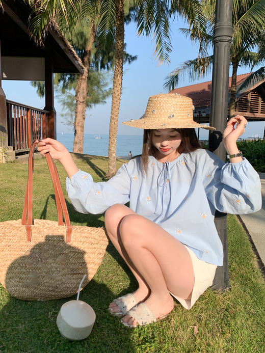 <曾小咸推荐>4.5现货秒杀 ！微信超特价！韩系小清碎花衬衫 日常139.99 立减70 秒杀69.99！！ 商品图8