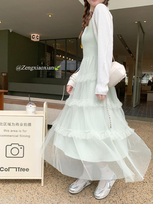 <曾小咸推荐>4.4现货秒杀 ！微信超特价！法式蕾丝边蛋糕连衣裙 日常189.99 立减100 秒杀89.99！！ 商品图9