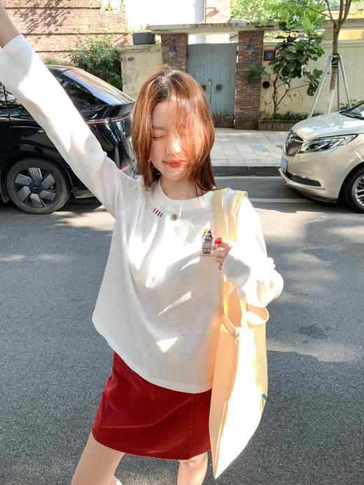 <曾小咸推荐>4.4现货秒杀 ！微信超特价！韩系刺绣打底衫 日常139.99 立减80 秒杀59.99！！ 商品图5