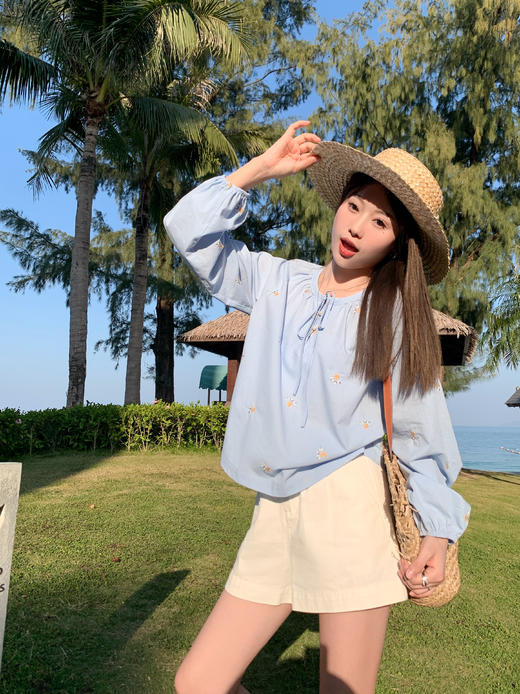 <曾小咸推荐>4.5现货秒杀 ！微信超特价！韩系小清碎花衬衫 日常139.99 立减70 秒杀69.99！！ 商品图11