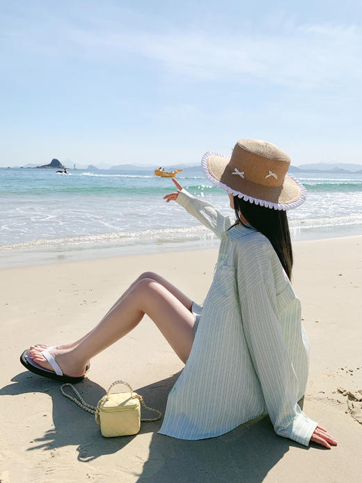 <曾小咸推荐>4.5现货秒杀 ！微信超特价！韩系条纹翻领衬衫 日常159.99 立减80 秒杀79.99！！ 商品图12