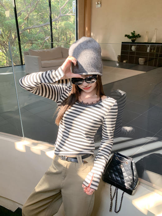 <曾小咸推荐>4.4现货秒杀 ！微信超特价！韩系蕾丝拼接挂脖假两件长袖 日常129.99 立减70 秒杀59.99！！ 商品图7