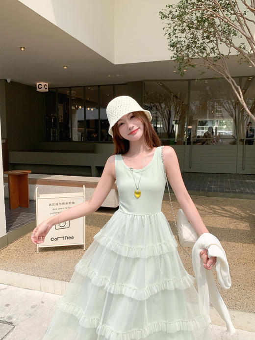 <曾小咸推荐>4.4现货秒杀 ！微信超特价！法式蕾丝边蛋糕连衣裙 日常189.99 立减100 秒杀89.99！！ 商品图6