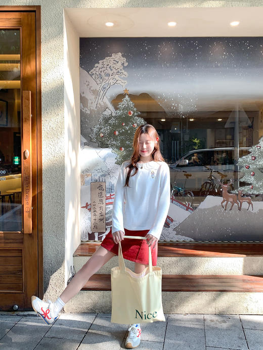 <曾小咸推荐>4.4现货秒杀 ！微信超特价！韩系刺绣打底衫 日常139.99 立减80 秒杀59.99！！ 商品图11