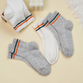 【6双6折】【26-32码】中童春夏运动休闲袜薄款儿童袜子精梳棉袜【2双装】【2613206】