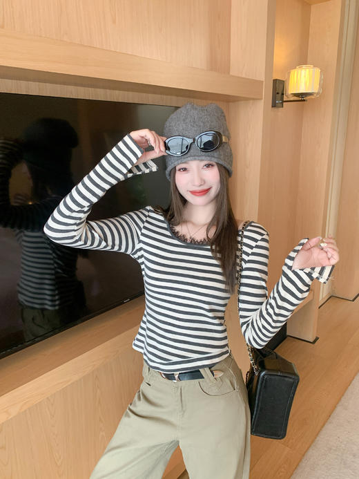 <曾小咸推荐>4.4现货秒杀 ！微信超特价！韩系蕾丝拼接挂脖假两件长袖 日常129.99 立减70 秒杀59.99！！ 商品图13