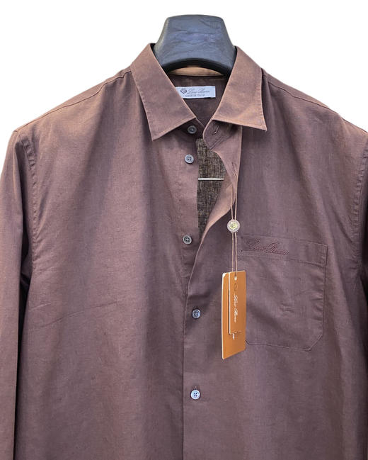 男款棉麻刺绣长袖衬衫zo015 商品图2