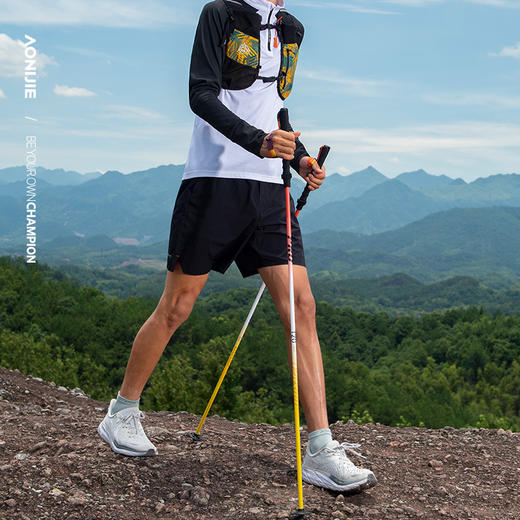 奥尼捷户外折叠登山杖跑步手杖越野跑超轻铝杖爬山徒步装备行山杖E4207 商品图1