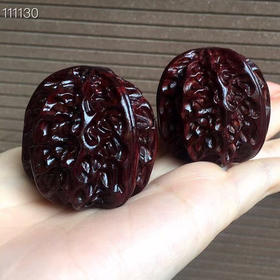 【青山特价】小叶紫檀核桃 一对 40*40mm