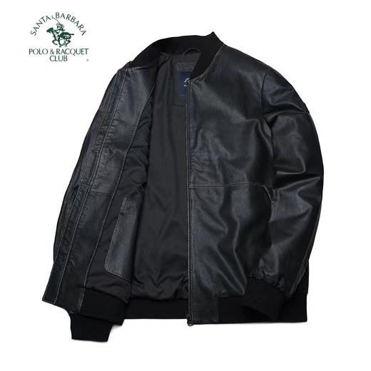 【直发】圣大保罗春装植鞣绵羊皮棒球领皮夹克PS24WJ711M 商品图5