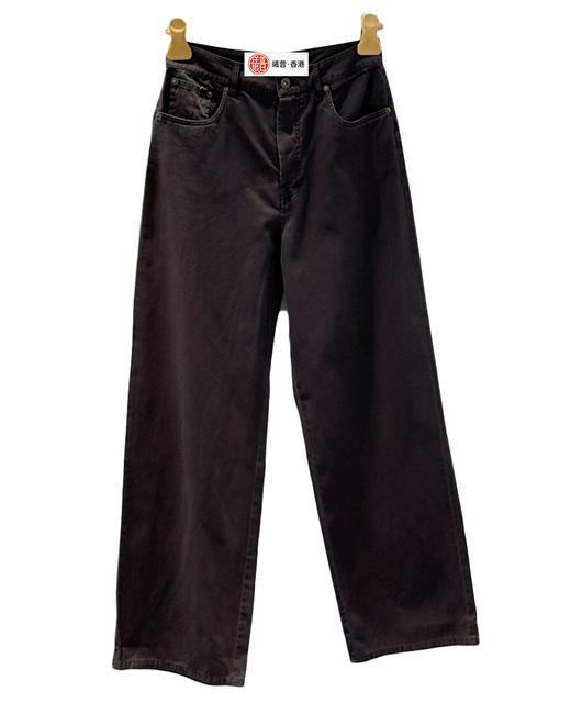 女款后袋刺绣直筒牛仔裤长裤he017 商品图0