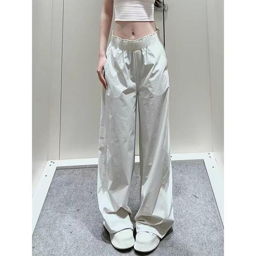 点此购买 Lululemon露露女士腰部花边褶皱运动休闲长裤 xj 344173 商品图5