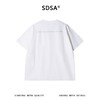 SDSA男装2026新款高贵轻奢日系简约明线撞色圆领短袖T恤百搭时尚 商品缩略图4