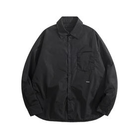 男款logo刺绣尼龙长袖衬衫he020