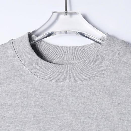 SDSA男装2026新款高贵轻奢赛车标印花上衣高领宽松短袖休闲衫 商品图1