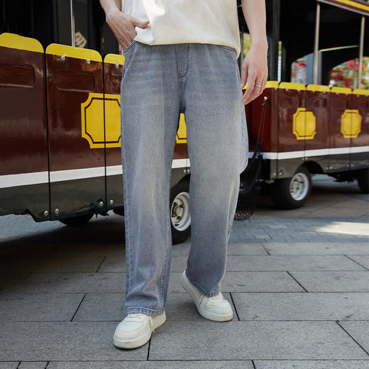 【新品上新】HX 夏季水洗直筒牛仔长裤C201620020101 商品图2