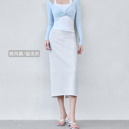 【简小爱  莱赛尔赫本半身裙】80-160斤可穿，甄选莱赛尔/棉等面料，后中开叉设计，优雅风韵，自在漫步不拘束。 商品图9
